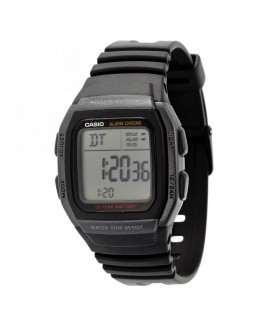 Casio W96H-1 Multi-function Alarm with Snooze Calendar LED Light w/Afterglow 50M WR