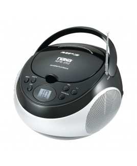Naxa Portable MP3/CD Player with AM/FM Stereo Radio and AUX-in, Black
