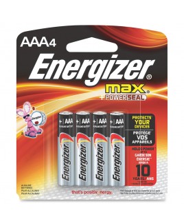 Energizer Max +PowerSeal AAA Alkaline Battery (4-Pack)