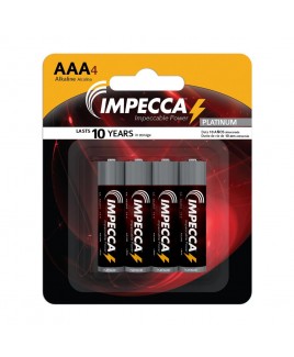 IMPECCA Alkaline AAA LR03 Platinum Batteries 4-Pack