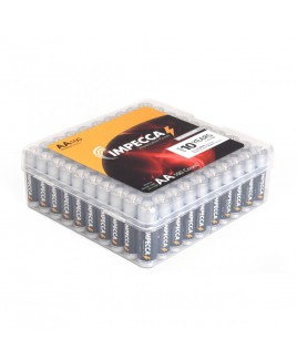 IMPECCA Alkaline AA LR06 Platinum Batteries 100-Pack