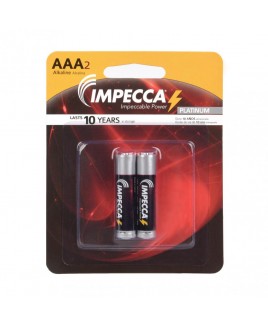 IMPECCA Alkaline AAA LR03 Platinum Batteries 2-Pack