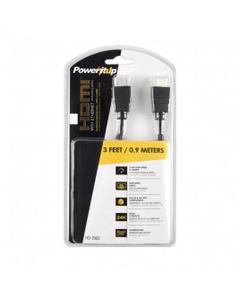 PowerItUp HD-2003 3ft. HDMI v2.0 Cable with Ethernet