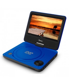 IMPECCA DVP-772 7in 270° Swivel Screen Portable DVD Player, Blue