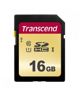 Transcend 16GB 500S SDHC UHS-I Class 10 U1 4K Memory Card