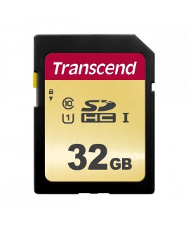 Transcend 32GB 500S SDHC UHS-I Class 10 U1 4K Memory Card