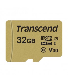 Transcend 32GB microSDHC UHS-I Class 10 U3 V30 4K 500S Memory Card