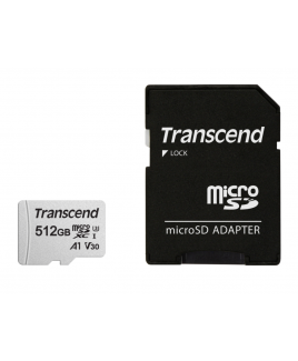 Transcend 512GB microSD w/ adapter UHS-I U3 A1