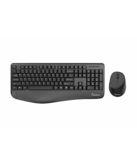 IMPECCA Wireless Multimedia Keyboard & Mouse With Ergonomic Palm-Rest -Black