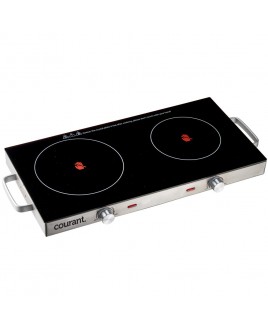Courant Courant Double Ceramic Glass Cooktop - Stainless Steel
