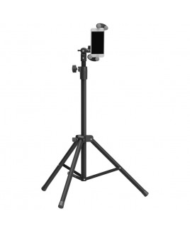 Barkan Tablet Mount Holder for 4-12 inch Tablets/Phones, Floor Stand 360° - Black