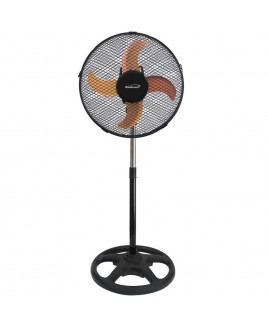 Brentwood 3-Speed 12” Oscillating Stand Fan, Black