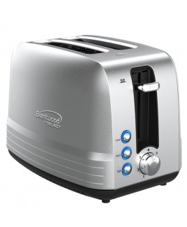 Brentwood Extra Wide Slot 2-Slice Toaster - Stainless Steel