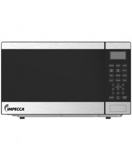 Impecca 0.9 Cu. Ft. Countertop Microwave Oven - Stainless Steel