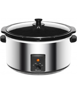 Brentwood SC-170S 8.0 Liter Slow Cooker Stainless Steel