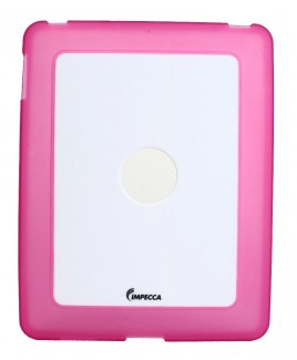 IMPECCA IPS101 Flexi-Clear TPU/Crystal Combination Protective Skin for iPad™ - Pink