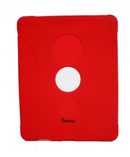 IMPECCA IPS130 Shock Protective Heavy Duty Rubber Skin for iPad- Red