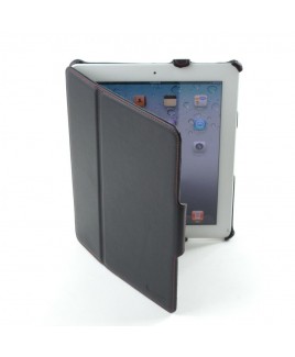 IMPECCA PCI312 Genuine Leather SlimFlip Case for Apple™‎ iPad2 & iPad3 - Black
