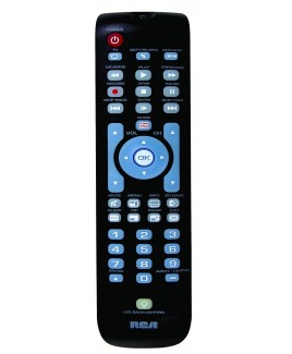 RCA RCRN03BR 3-Device Universal Remote Control with Green Partially Backlit Keypad
