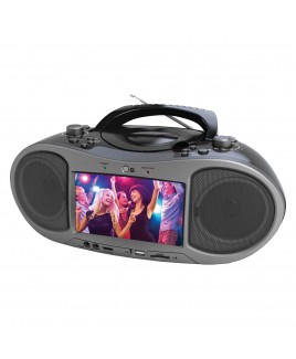 Naxa Bluetooth DVD/CD/MP3 Boombox with 7 inch LCD