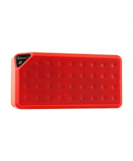 IMPECCA Portable Bluetooth Speaker with Aux Input - Red