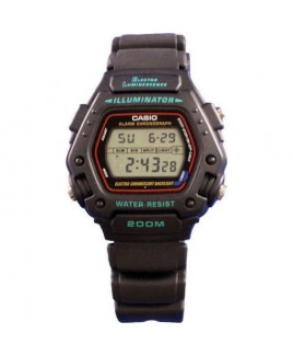 Casio DW290-1V Classic Digital Watch 200M WR Backlight w/Afterglow and Alarm