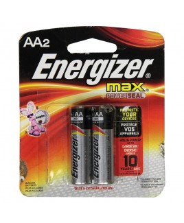 Energizer Max +PowerSeal AA Alkaline Battery (2-Pack)