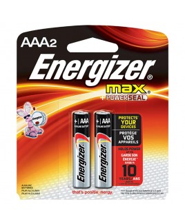 Energizer Max +PowerSeal AAA Alkaline Battery (2-Pack)