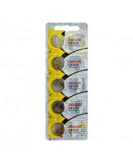Maxell CR1620  Micro Lithium 3V Cell Button Battery, Sold in strips of 5 only