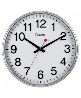 IMPECCA 18-inch Wall Clock - Silver Frame