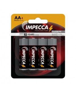 IMPECCA Alkaline AA LR06 Platinum Batteries 4-Pack